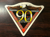 Rare 90th Anniversary Harley Davidson Eagle 93 INSID Window Decal Sticker Emblem