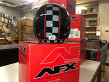 AFX FX-76 Multi MCQ Black Distressed Bike Helmet Size Extra Small P/N 0104-1153