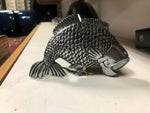 BASS FISH TRAILER HITCH COVER 2" HITCH RECEIVER INSERT 3D METAL BASS FISH
