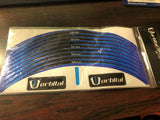 BRAND NEW Orbital 17 inch Blue Wheel Strips Decals Universal Fit 17" Wheels