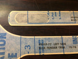 NOS Harley Front Fender Decal Set Blue FLH Electra Glide 1977 Shovelhead OEM