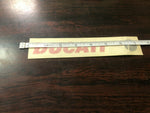 New Old Stock Ducati Logo Red and Black Decal