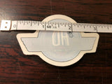 NOS OEM Vintage Harley-Davidson Window Windshield Decal Sticker Small 2x3 inches