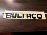 New Bultaco Black Window Windshield Sticker Decal - 11 x 2 1/2