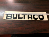 New Bultaco Black Window Windshield Sticker Decal - 11 x 2 1/2