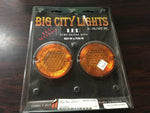 Brand New Hexagon Amber LED Turn Signal Kit Harley FX XL Big City Lights # 61231