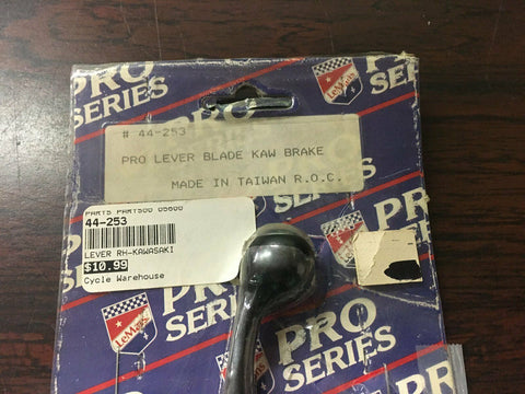 NOS LeMans Pro Series Black Right Hand Brake Lever Blade Kawasawki Part # 44-253