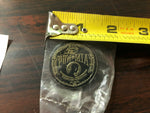 New Military POW MIA Motorcycle Emblem Pin Reads "You Are Not Forgotten All Wars