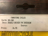 Brand New Tombstone Cycles Double-Driver FM Radio Intercom Earphones P/N BM-280
