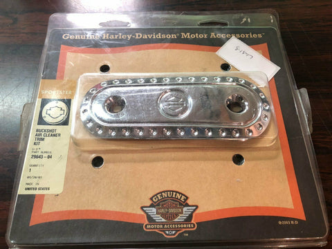 NEW Genuine Harley Sportster Chrome Buckshot Air Cleaner Trim Kit P/N 29643-04