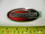 Scorpion Exhaust Emblem Tag Badge Logo Pipe Header New!