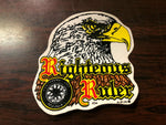 NOS Genuine Harley Davidson Righteous Ruler Eagle Vinyl Decal Sticker Emblem