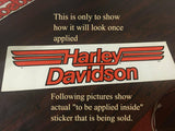 NOS Vintage Harley Davidson Window Decal Sticker 1980's H-D Wing Logo 11.5" x 3"