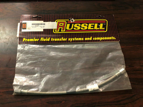 New Russell Stainless Steel Clear Coated Universal Dot Brake Fluid Line # 29-601