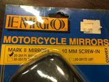 Brand New Emgo Mark II 10mm Universal Screw-In Black Mirror Right P/N 20-25171