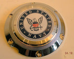 Harley Sportster US Navy Derby Cover Chrome W/Eagle & Anchor 04^ XL 25914-07 New