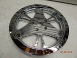 Chrome rear wheel pulley pro one 70t 1 1/2 odyssey harley custom billet new!