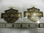 AMF GAS TANK DECALS STICKERS HARLEY FX LOW RIDER SUPE SPORTSTER BAR SHIELD GOLD