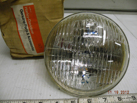 NOS HARLEY HEADLIGHT BULB 6V SPORTSTER XLCH XLH GUIDE 67717-59 T3 FACTORY OE NEW