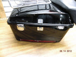 TOUR PACK HARLEY TOURING FLH CLASSIC W PASSENGER PAD BLACK MOTORCYCLE TRAVEL BOX