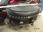 Boss Bags Black Saddlebags Studs Conchos Honda Vtx 1300 motorcycle Quick latches