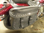 Boss Bags Black Saddlebags Studs Conchos Honda Vtx 1300 motorcycle Quick latches