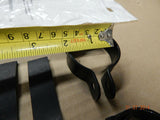 2 Piece clamp w rubber fairing mount bracket motorcycle custom 1 3/4 black PR!