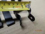 2 Piece clamp w rubber fairing mount bracket motorcycle custom 1 3/4 black PR!