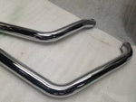 NEW Exhaust Drag Pipes Harley Softail Heritage Fatboy FXST 1 3/4  Chrome no O2