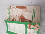 Antique 1950s PA Turnpike Guide Map Brochure Vintage "76" Leaflet Collectible!