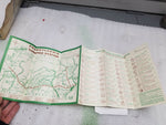 Antique 1950s PA Turnpike Guide Map Brochure Vintage "76" Leaflet Collectible!