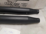 RCX Slip on mufflers Harley Dyna Billet tips RC Exhaust 2010^ Rival Eclipse FXD