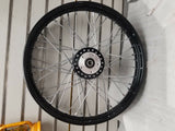 Black Front Spoke Wheel Harley Sportster Dyna 2000^ 3/4 2.15x21 Dual Disc 883 12