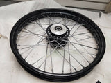 Black Front Spoke Wheel Harley Sportster Dyna 2000^ 3/4 2.15x21 Dual Disc 883 12