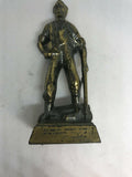 VINTAGE BRONZE MINI STATUE OF ABRAHAM LINCOLN WITH MALICE FIGURE PAPER WEIGHT