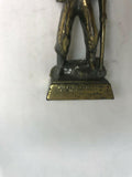 VINTAGE BRONZE MINI STATUE OF ABRAHAM LINCOLN WITH MALICE FIGURE PAPER WEIGHT