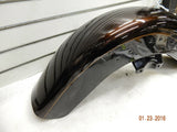 Front Fender Harley FLHR CVO Maple Metallic Vivid Black Road King Flames FLTRXSE