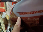 Bagger Gas Tank 2 tone burgundy 2008^ 6 gallon Harley Ding Street Road Glide din