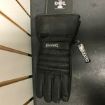 EVEL KNIEVEL CYCLES GAUNTLET MOTORCYCLE GLOVES W/RAIN COVER L LEATHER RARE DISC.