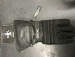 EVEL KNIEVEL CYCLES GAUNTLET MOTORCYCLE GLOVES W/RAIN COVER M LEATHER RARE DISC.