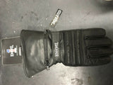EVEL KNIEVEL CYCLES GAUNTLET MOTORCYCLE GLOVES W/RAIN COVER M LEATHER RARE DISC.