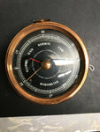 BAROMETER INSTRUMENT MEASURING ATMOSPHERIC PRESSURE ROSE GOLD  NEEDLE BROKEN