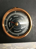 BAROMETER INSTRUMENT MEASURING ATMOSPHERIC PRESSURE ROSE GOLD  NEEDLE BROKEN