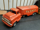 1950's Buddy L Toy Texaco Tanker Truck Steel Metal Oil Gas GMC 550 Vintage Survi