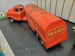 1950's Buddy L Toy Texaco Tanker Truck Steel Metal Oil Gas GMC 550 Vintage Survi