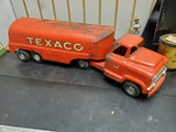 1950's Buddy L Toy Texaco Tanker Truck Steel Metal Oil Gas GMC 550 Vintage Survi