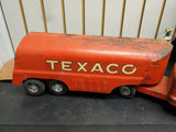 1950's Buddy L Toy Texaco Tanker Truck Steel Metal Oil Gas GMC 550 Vintage Survi