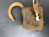 VINTAGE PROTEX PADLOCK W/ 2 KEYS WORKS PINE TREE LOCK KEY BRIDGE WEDDING