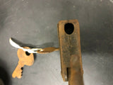 VINTAGE PROTEX PADLOCK W/ 2 KEYS WORKS PINE TREE LOCK KEY BRIDGE WEDDING
