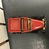 VINTAGE BANDAI JAPAN TIN LITHO TOY TRUCK SIGN OF QUALITY RED FRICTION PULL BACK